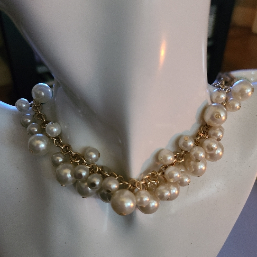 Pearl and gold necklace beaded Hp🔥🔥🔥